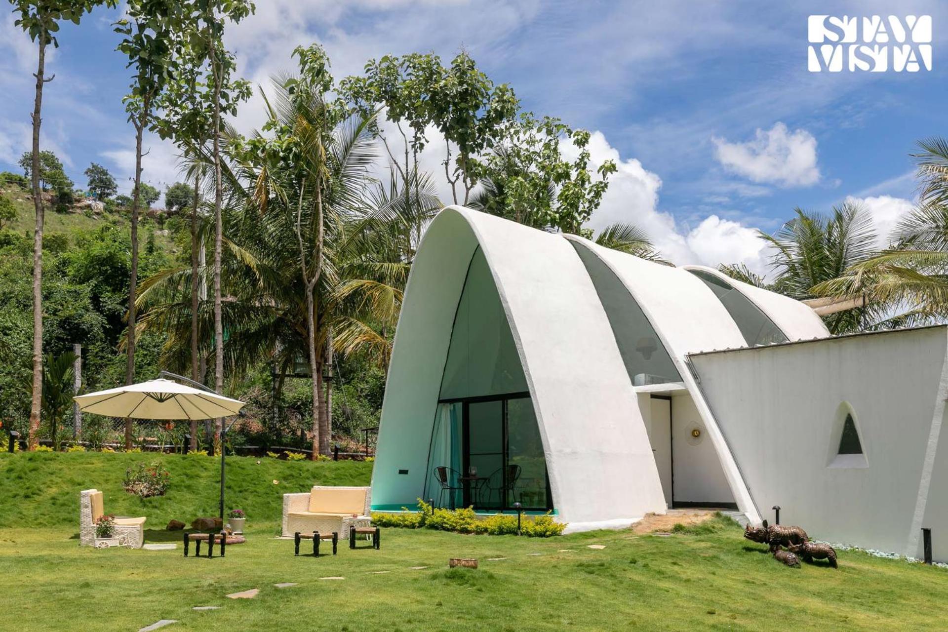 Stayvista At Shwaas Mysore With Private Pool 외부 사진